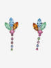 Vintage Raimbow Flower Earrings
