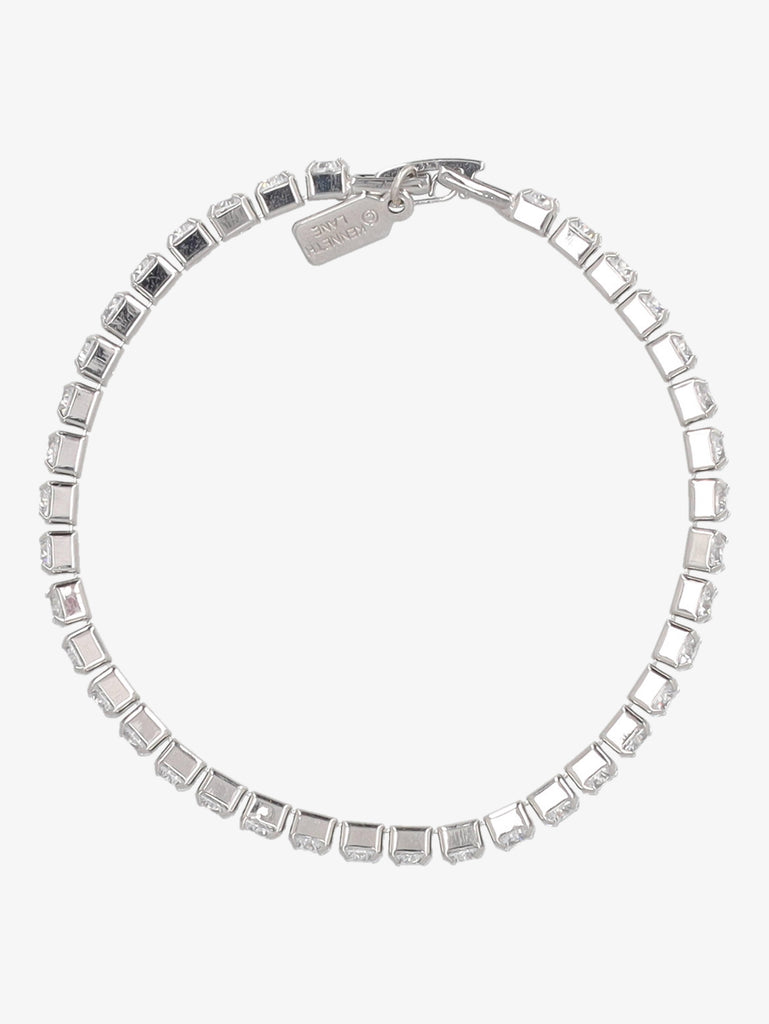 Kenneth Jay Lane White Rhinestones Bracelet CVR34.1.91  Kenneth Jay Lane 