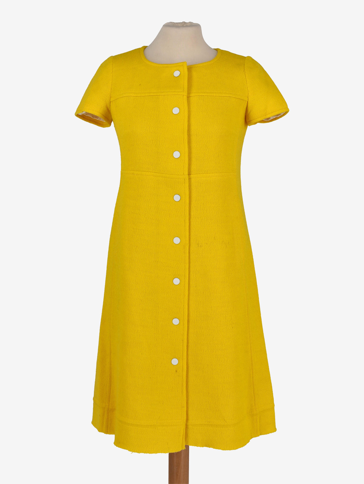 Courrèges Yellow Wool Dress MR260725.15  Courrèges 