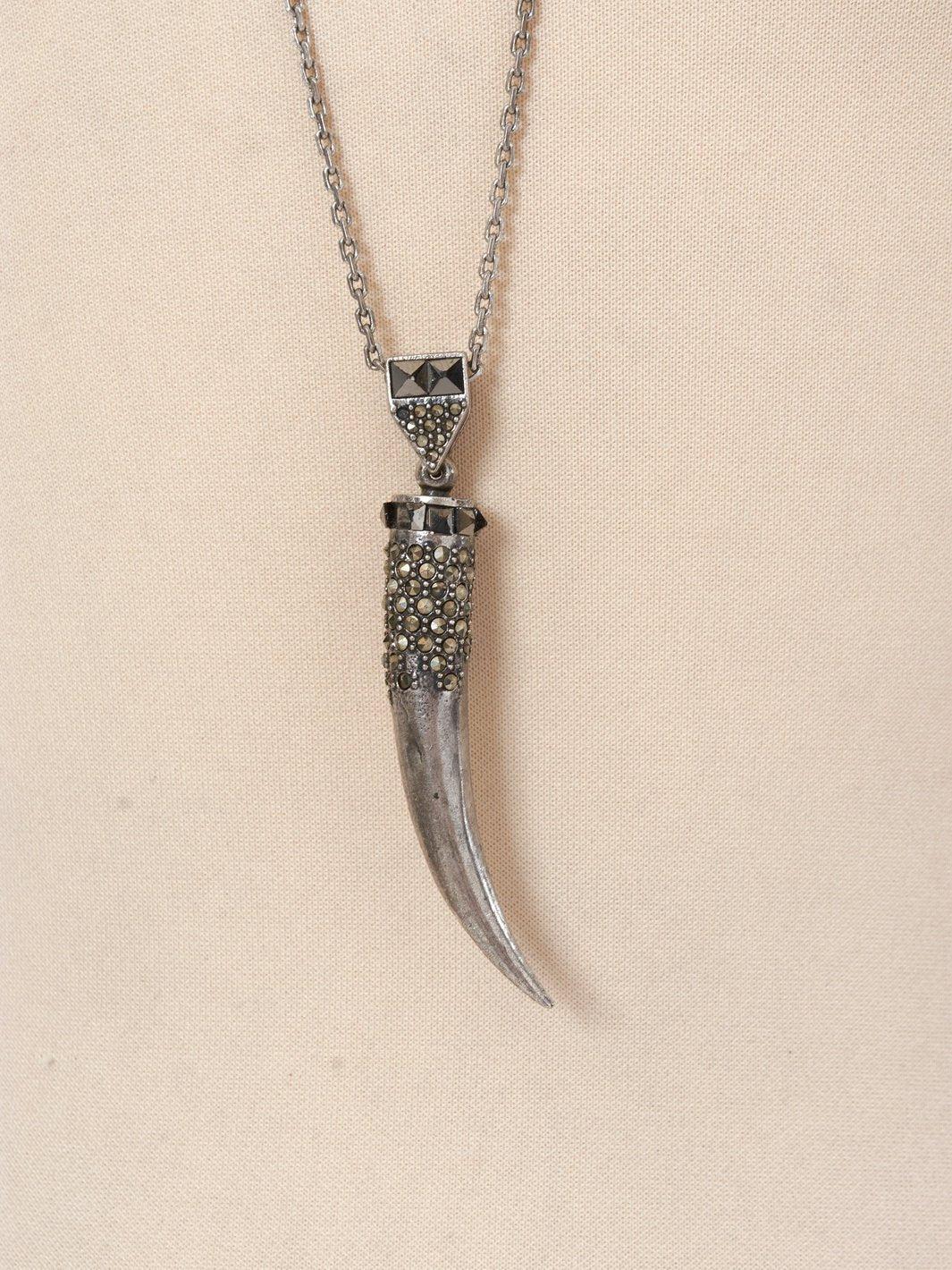 Y2K Jean Paul Gaultier necklace with horn-shaped pendant W22062136  Jean Paul Gaultier 