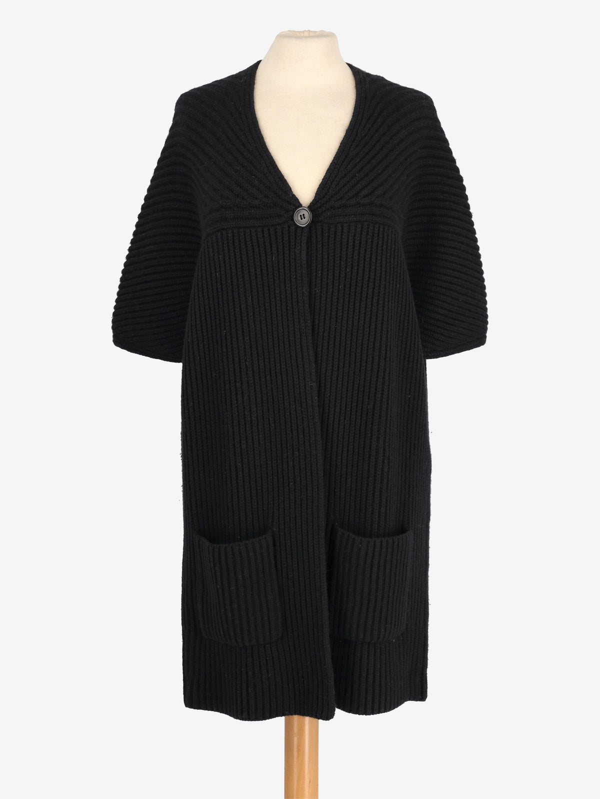 Jil Sander Black Cardigan With Short Sleeves W271125.1  Jil Sander 