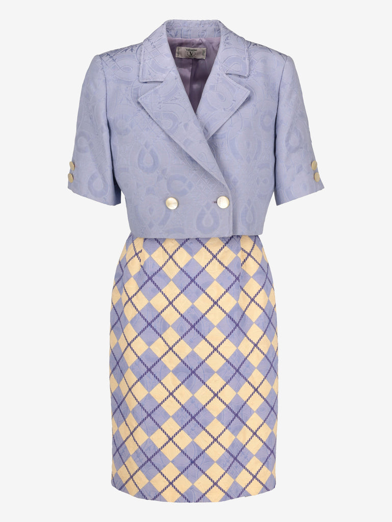Valentino Lilac and Yellow Suit MR260725.87  Valentino Miss V 