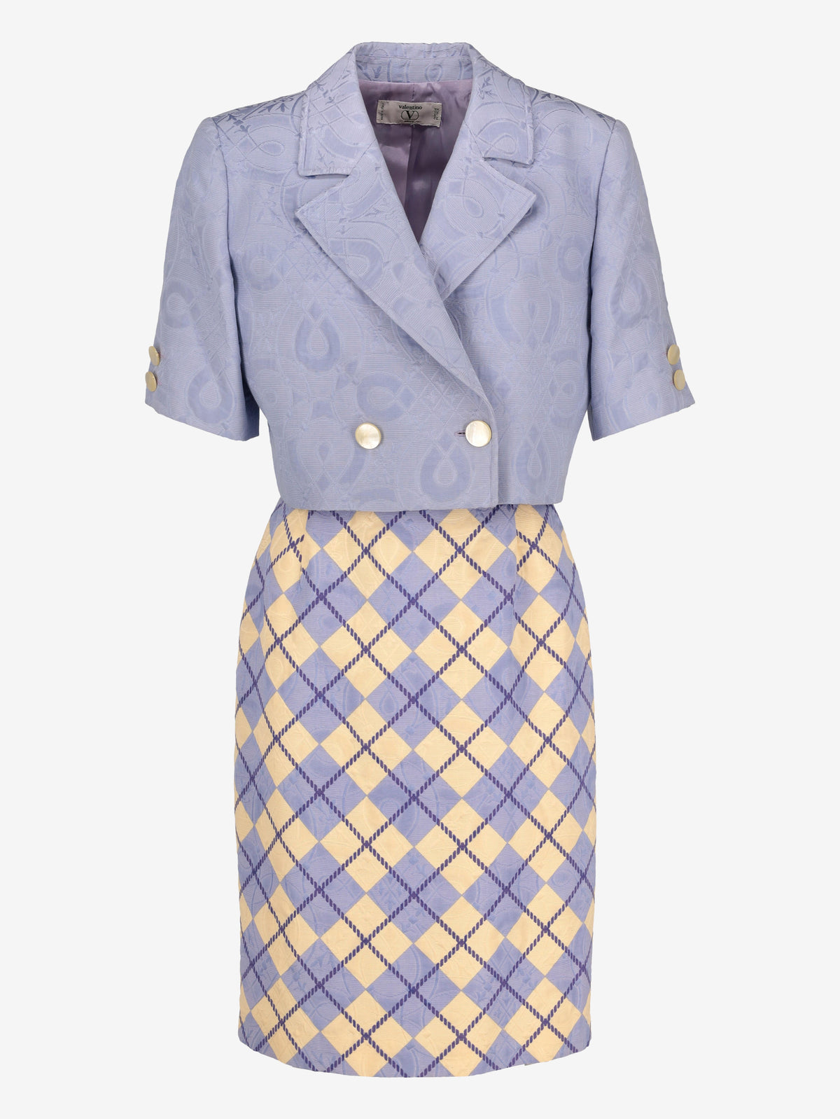 Valentino Lilac and Yellow Suit MR260725.87  Valentino Miss V 