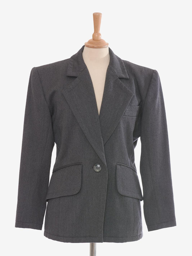 Saint Laurent Grey Wool Blazer MZ191312  Yves Saint Laurent 