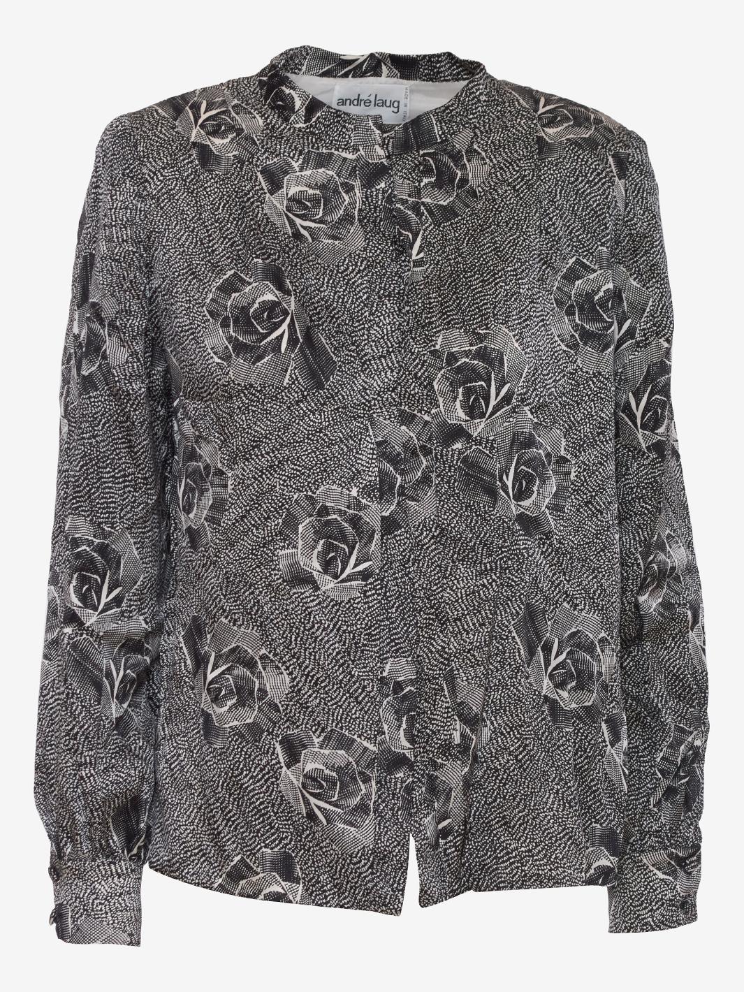 André Laug Shirt rose motif