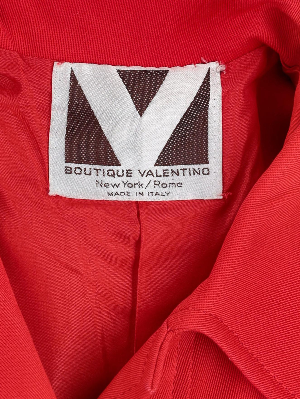 Valentino Red Long-Sleeved Dress MR120725.2  Valentino Boutique 