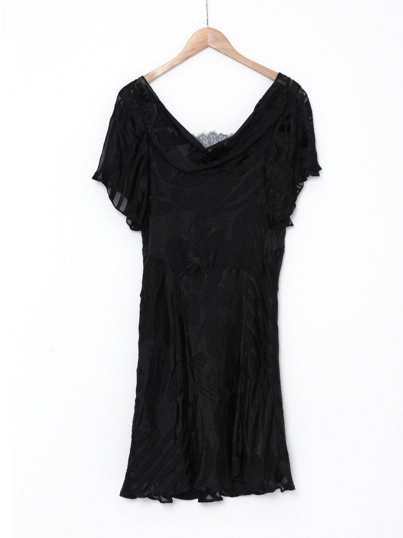 Y2K John Galliano black dress in silk blend W22062109  Galliano 