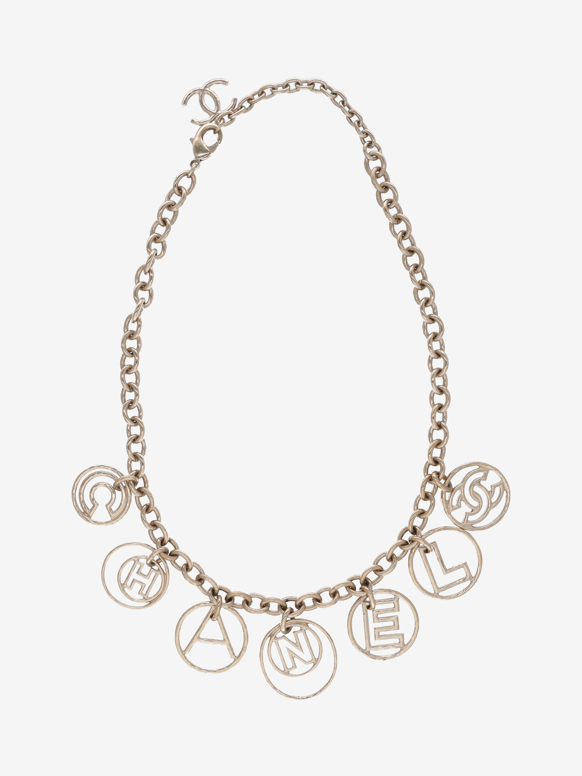 Chanel Lettering Chain  Necklace