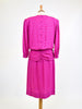 Maggy London by Jeannene Booher fuchsia silk dress, 80s W22041103  Maggy London 