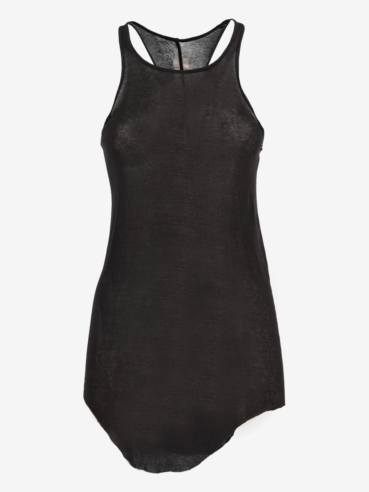 Rick Owens Forever Basic Rib Tank in Black Cotton RM300625.85  Rick Owens 