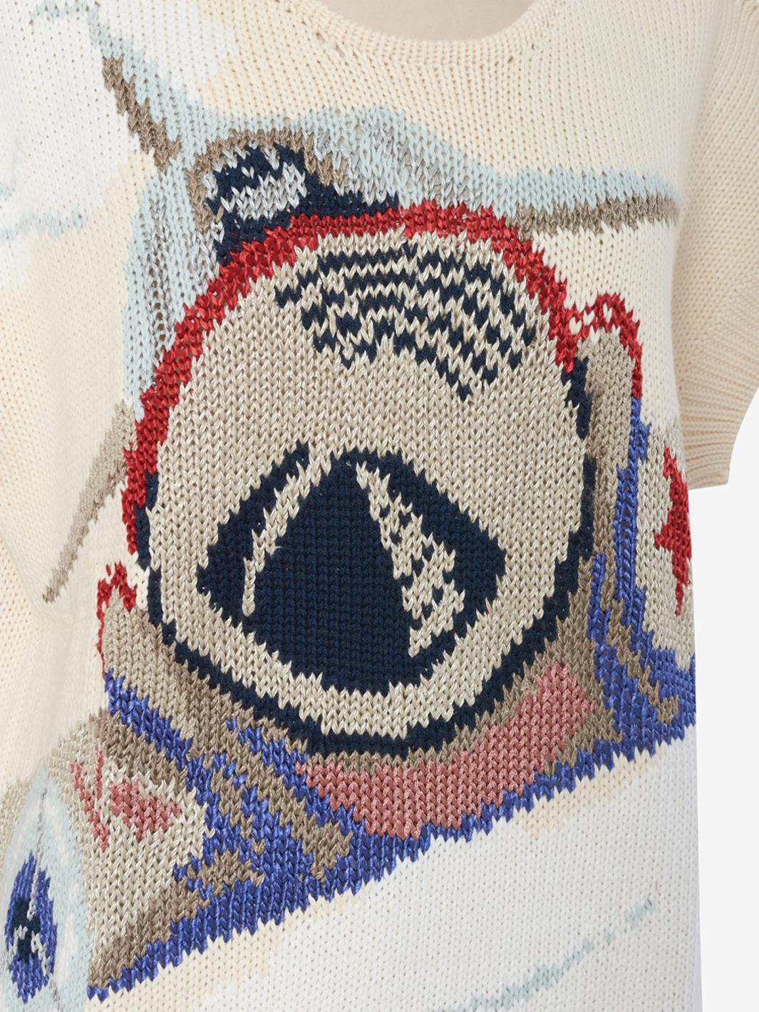 Maglia Krizia con ricamo aeroplano