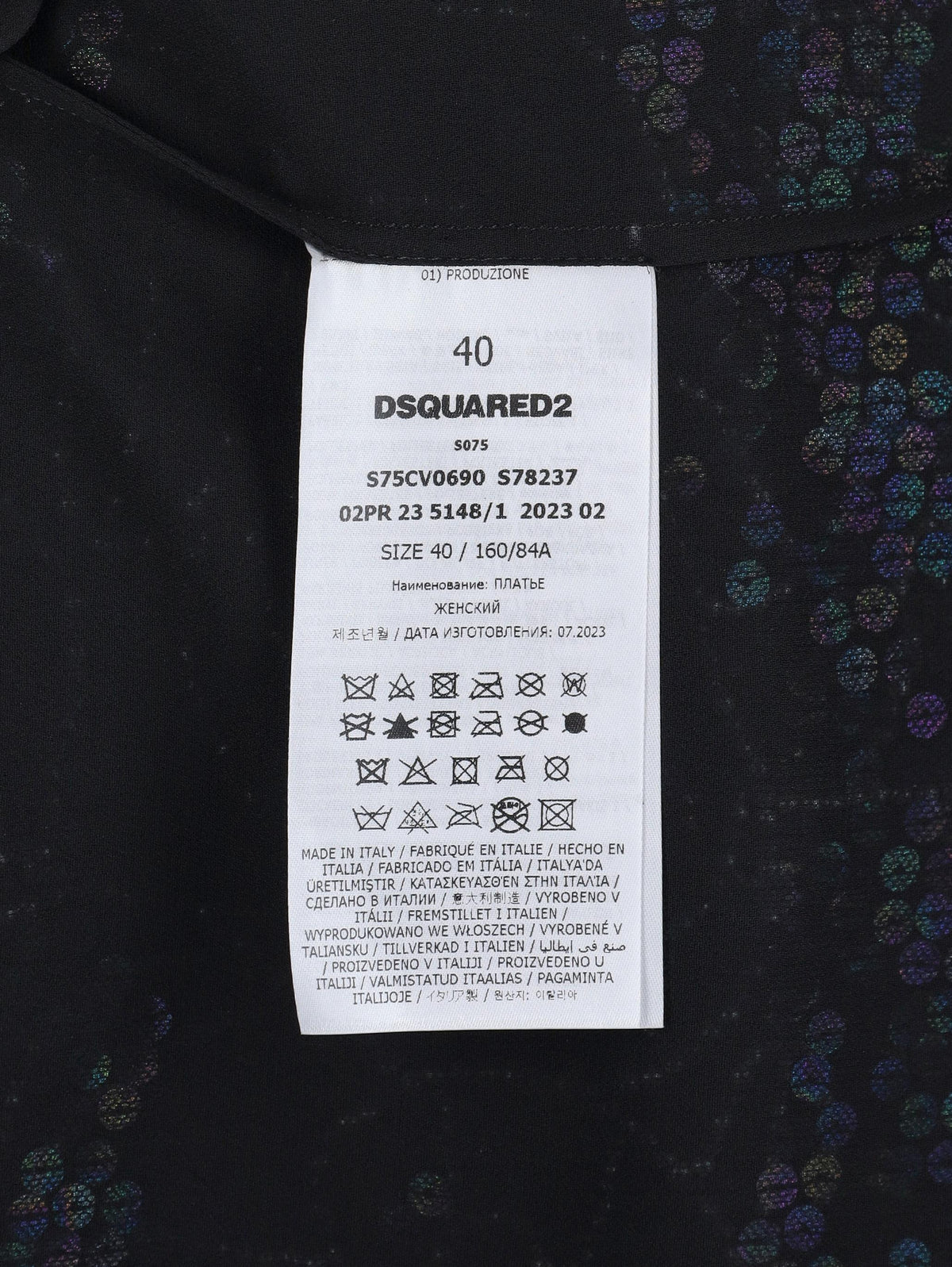 Dsquared2 Pearls & Flowers Embellished Sequin Mini Dress CVM26.23.1  Dsquared² 