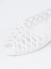 2010 American Apparel white open toe rubber ballet flats W22051940  American Apparel 