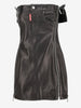 Dsquared2 "Misfits" Leather Strapless Dress CVM26.23.21  Dsquared² 