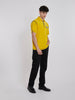 1990s Uncle Sam yellow polo shirt in chenille W22032411  Vintage 
