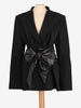 Basile Black Blazer With Leather Belt W2511.116.07  Basile 