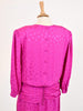 Maggy London by Jeannene Booher fuchsia silk dress, 80s W22041103  Maggy London 