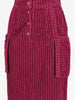 Saint Laurent Skirt in Burgundy Velvet MR120725.59  Yves Saint Laurent 