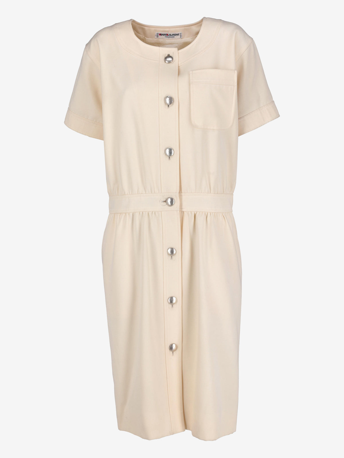 Yves Saint Laurent Short Sleeve Dress with Silver Buttons MR120725.3  Yves Saint Laurent 