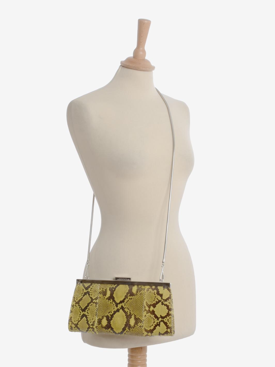 Gucci Python Clutch