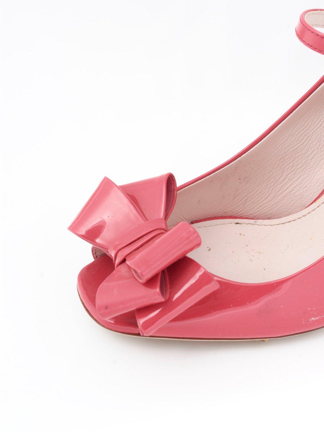 2010 Miu Miu Mary Janes in cherry colored patent leather W22060923  Miu Miu 