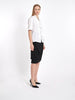 Short sleeves white Y2K Gothic by Yohji Yamamoto blouse W22031729  Yohji Yamamoto 
