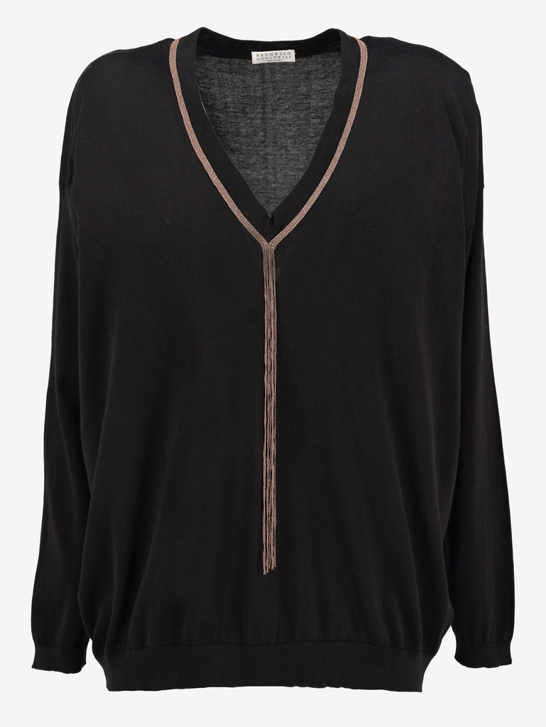 Brunello Cucinelli Maxi Sweater With Chain
