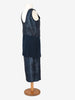 Gianfranco Ferré Blue Navy Beaded Suit