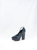 Jil Sander blue patent leather pumps with ankle strap W2203111  Jil Sander 