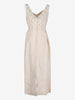 Vintage Ivory Silk Evening Dress with Embroidered Bodice AR153  Vintage 