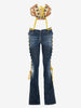 Dsquared2 Stretch Denim Hiking Trumpet Jeans CVM26.23.4  Dsquared² 