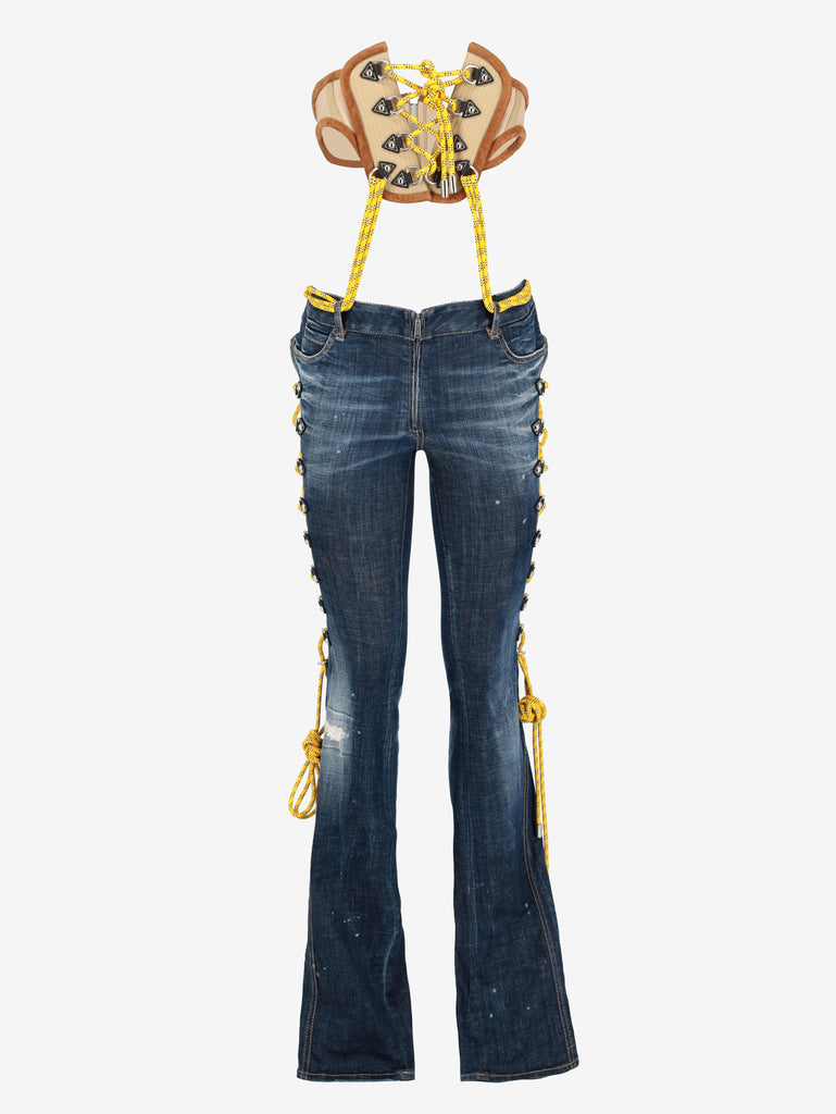 Dsquared2 Stretch Denim Hiking Trumpet Jeans CVM26.23.4  Dsquared² 