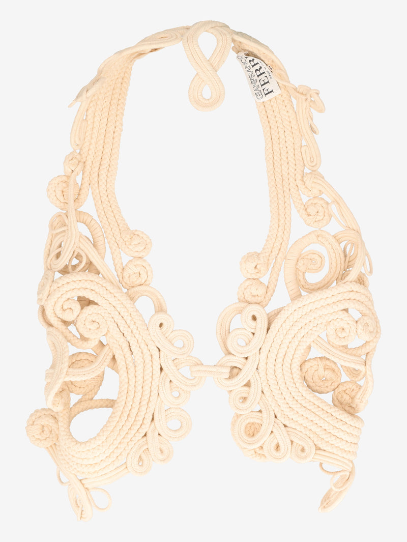 Gianfranco Ferré Textured Halter Top WCV241010419  Gianfranco Ferré 
