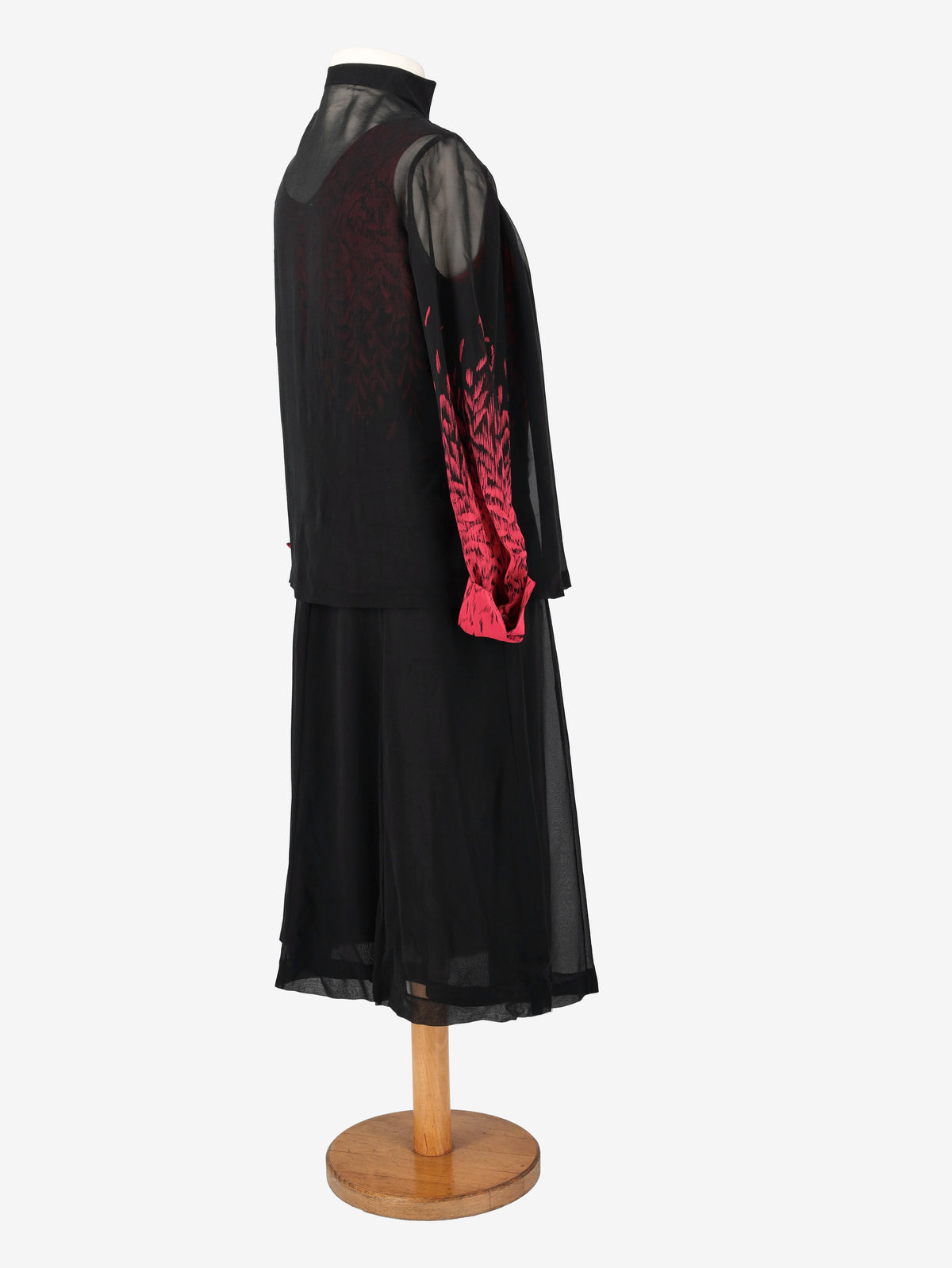 Vintage Silk Belted Dress
