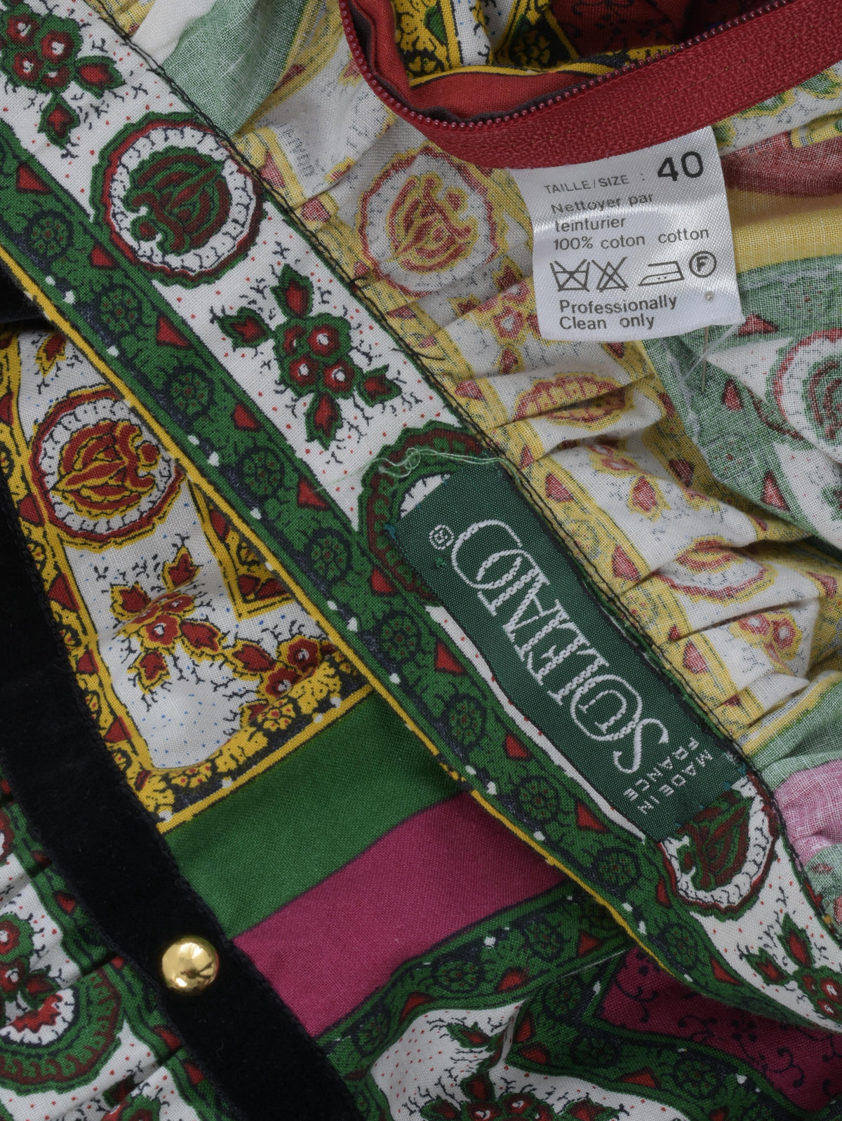 Souleiado Vintage Provencal Skirt WCV241010259  Souleiado 