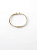 1980s Correani rigid bracelet with crocodile patterned  strap and W22033025  Correani 