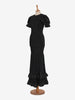 Vintage ruffle taffetà dress - '36s AR003  Vintage 