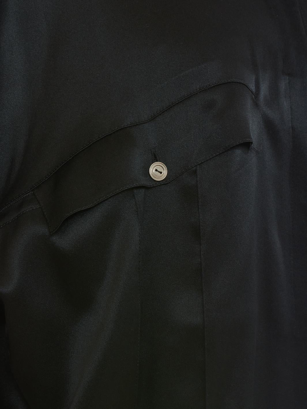 Gianni Versace Black Silk Shirt