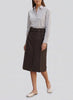 Fendi Wool Blend Long Skirt with Logo Belt CVM26.1.10  Fendi 