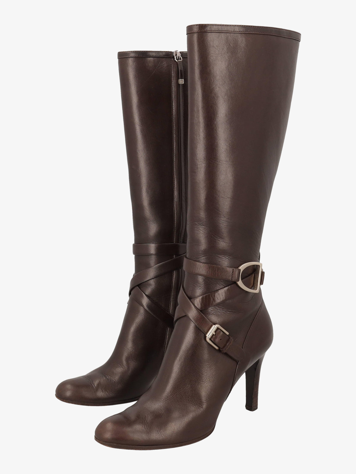 Ralph Lauren Boots in Brown Leather WCV161224_74  Ralph Lauren 