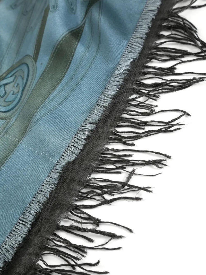 Gucci fringed colourblock silk scarf WCV241079  Gucci 
