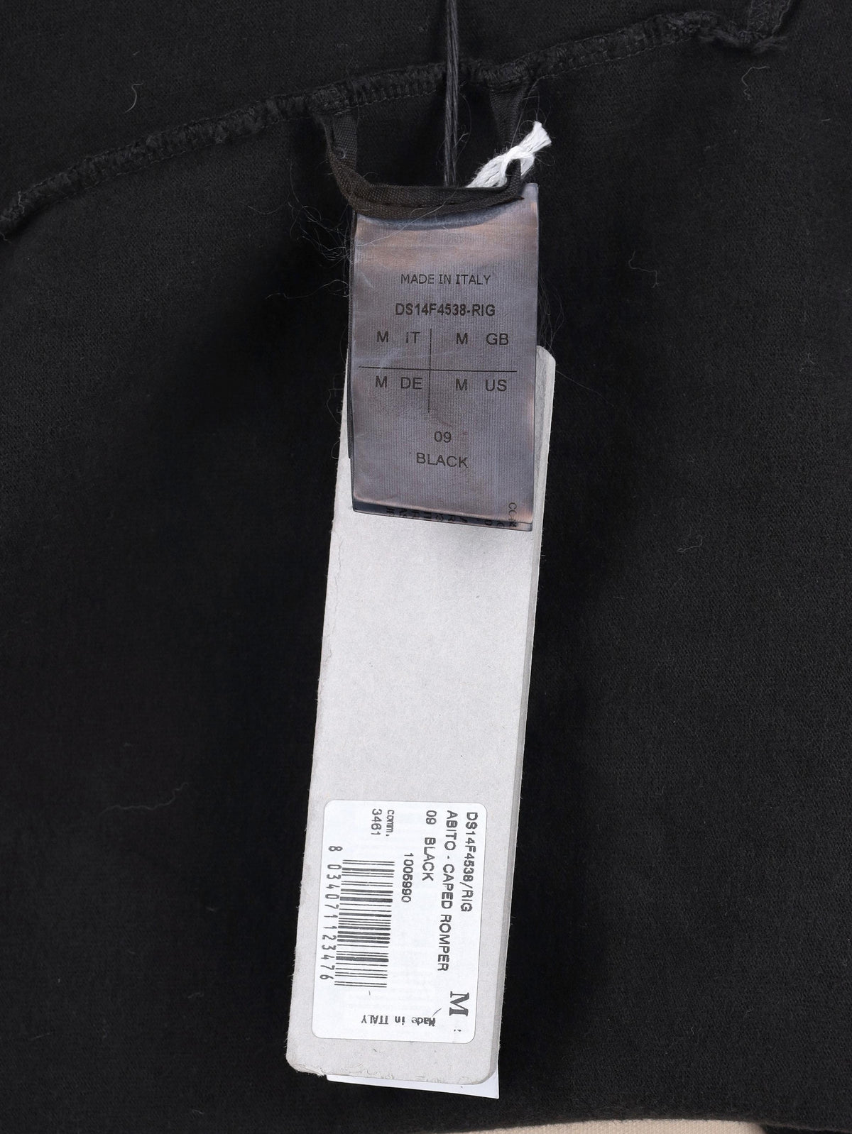 Rick Owens DRKSHDW Caped Romper RM300625.71  Rick Owens 