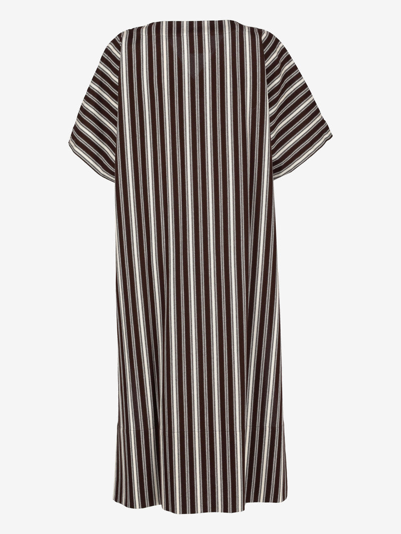 Jil Sander Striped Tunic Dress with Wide Sleeves W7426.33  Jil Sander 