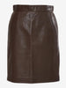 Brown Leather Vintage Skirt