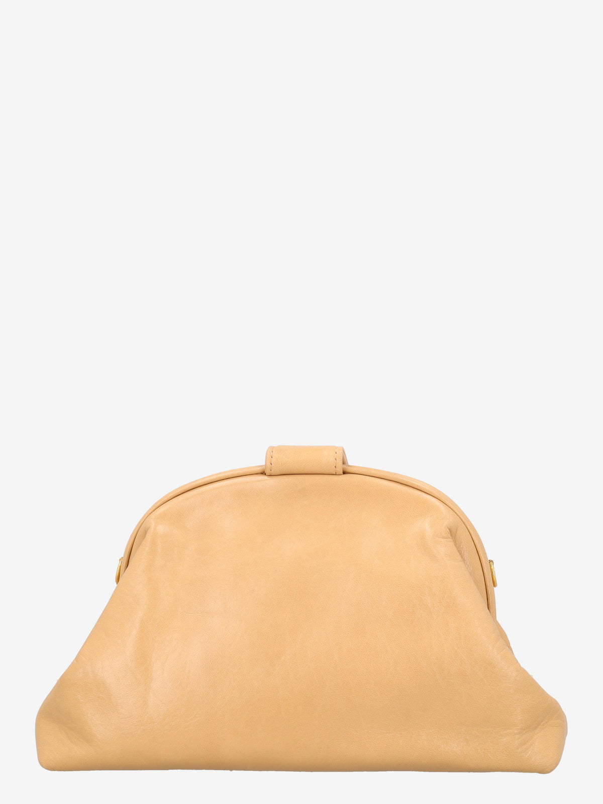 Pirovano Beige Bubble Clutch