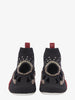 Valentino black stretch fabric perforated sock sneakers CVM22.81.6  Valentino 