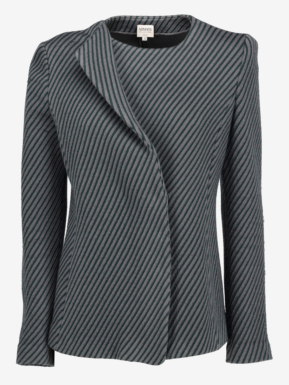 Armani Soft Cotton Blend Blazer with Striped Pattern MR311024.174  Giorgio Armani 