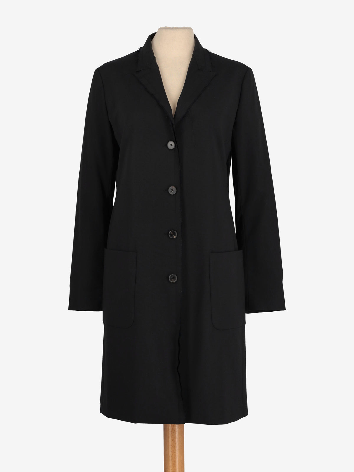 Jil Sander Black Wool Coat W271125.4  Jil Sander 
