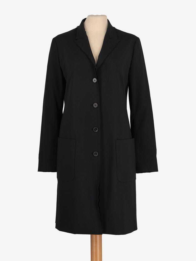 Jil Sander Black Wool Coat W271125.4  Jil Sander 