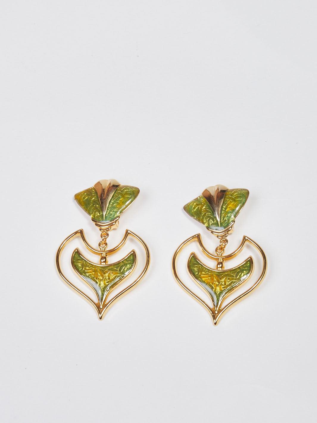 Nina Ricci fox face dangle earrings W22033015  Nina Ricci 